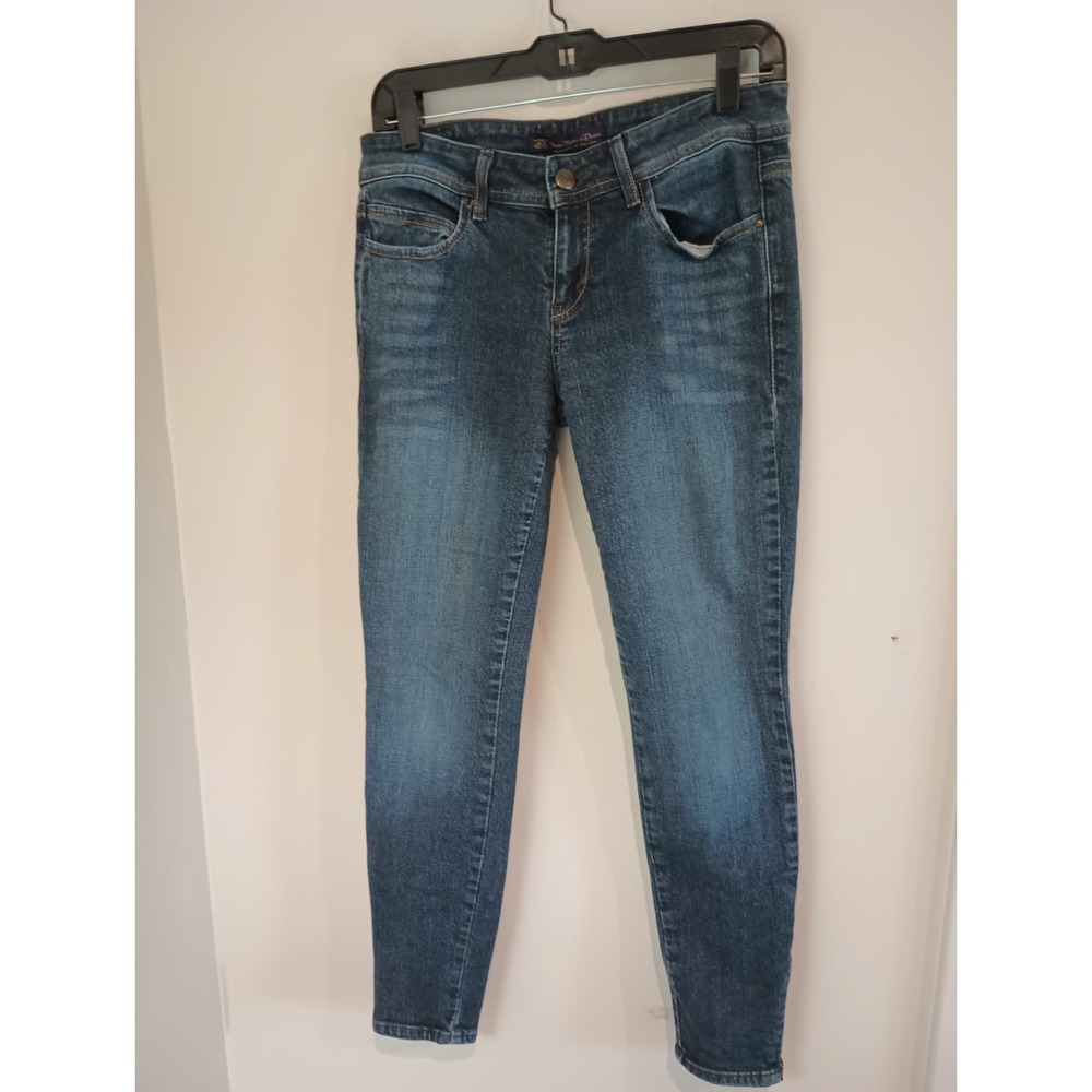 Divine Rights of Denim Skinny Jeans Women's Size 28 Medium Wash Zipper Ankle